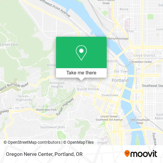 Oregon Nerve Center map