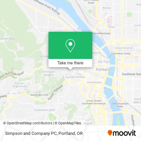Simpson and Company PC map