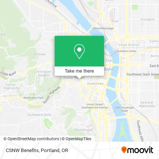 Mapa de CSNW Benefits