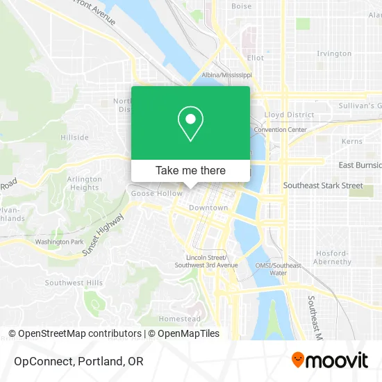 Mapa de OpConnect