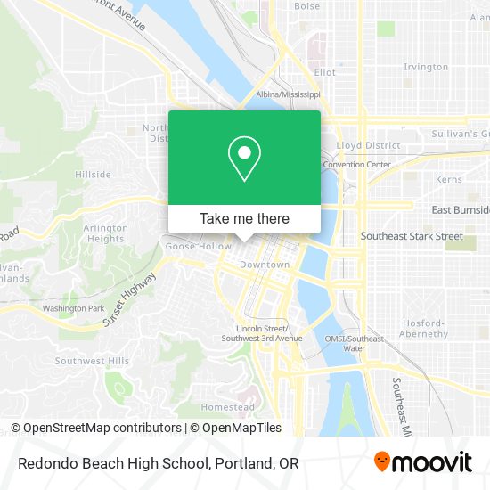 Mapa de Redondo Beach High School
