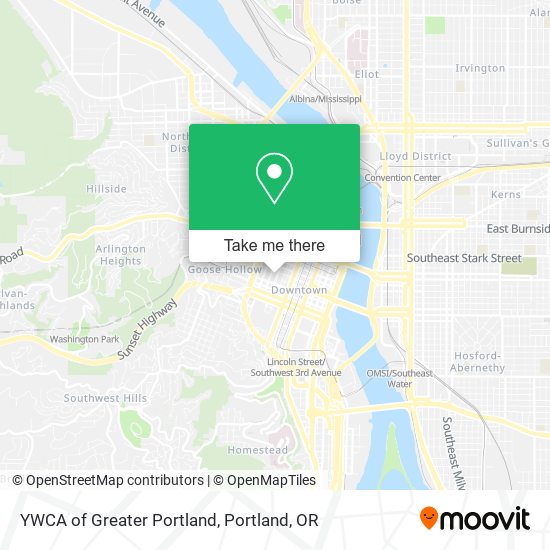 YWCA of Greater Portland map