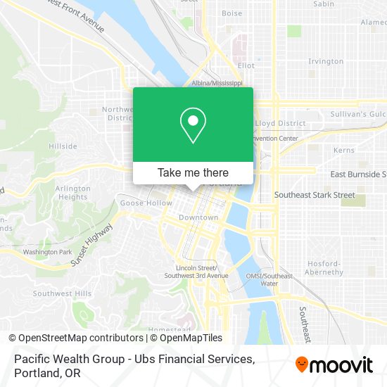 Mapa de Pacific Wealth Group - Ubs Financial Services