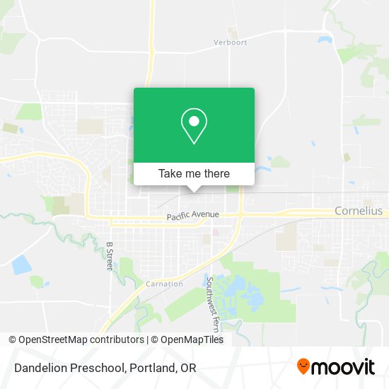Mapa de Dandelion Preschool