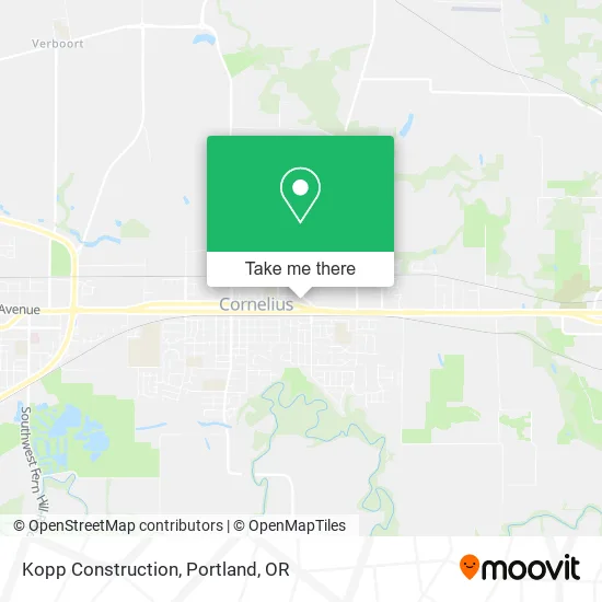 Kopp Construction map