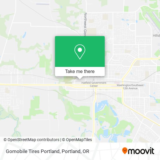 Gomobile Tires Portland map