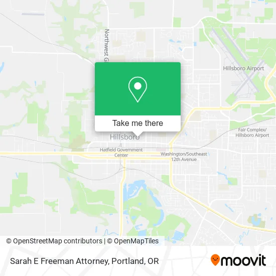 Sarah E Freeman Attorney map