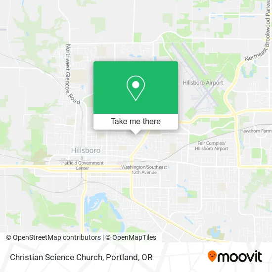 Christian Science Church map