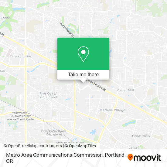 Metro Area Communications Commission map