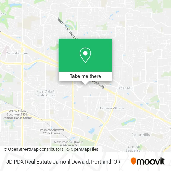 JD PDX Real Estate Jamohl Dewald map