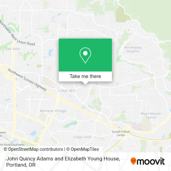 Mapa de John Quincy Adams and Elizabeth Young House