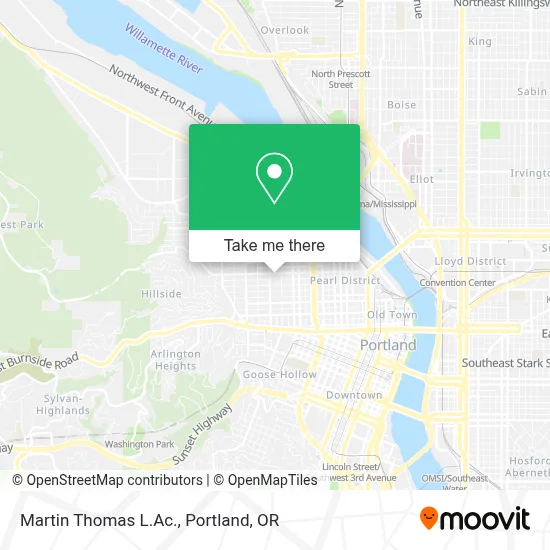 Martin Thomas L.Ac. map