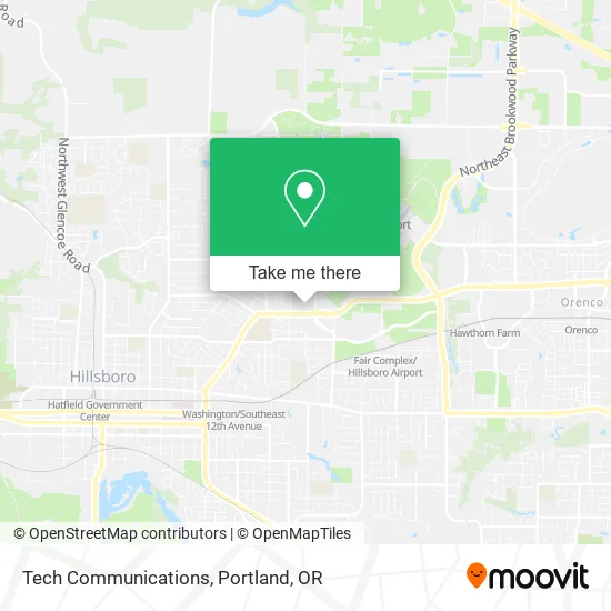 Tech Communications map