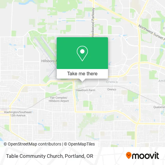 Table Community Church map