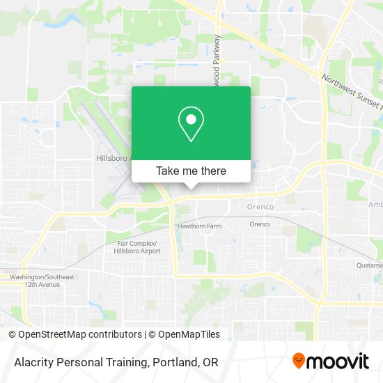 Mapa de Alacrity Personal Training