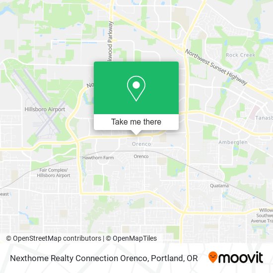 Nexthome Realty Connection Orenco map