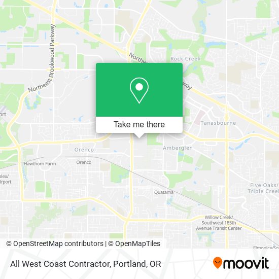 All West Coast Contractor map