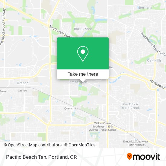 Pacific Beach Tan map