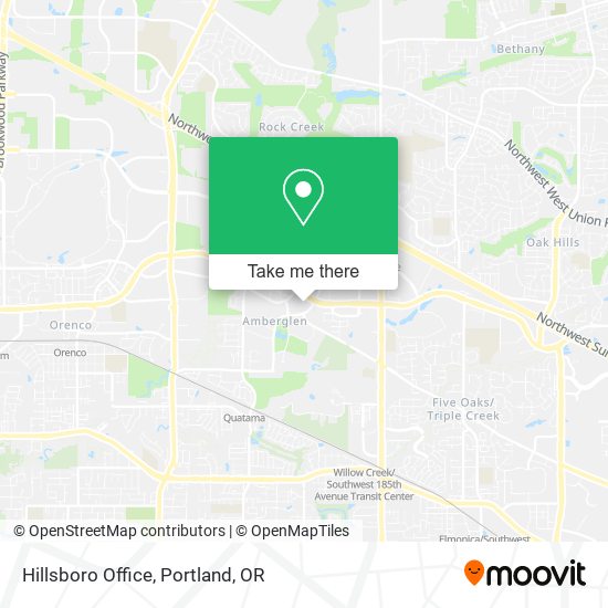 Mapa de Hillsboro Office