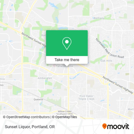 Mapa de Sunset Liquor