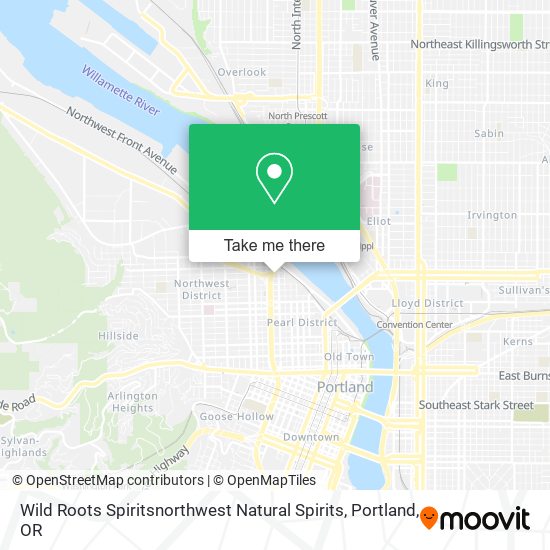Mapa de Wild Roots Spiritsnorthwest Natural Spirits