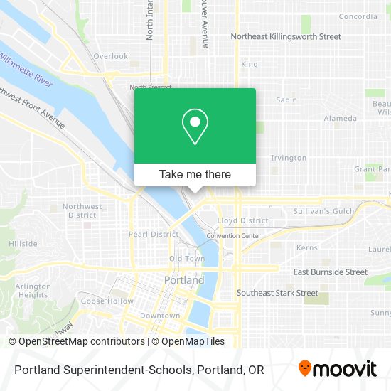 Mapa de Portland Superintendent-Schools