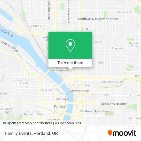 Family Events map