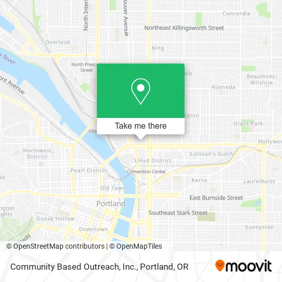 Community Based Outreach, Inc. map