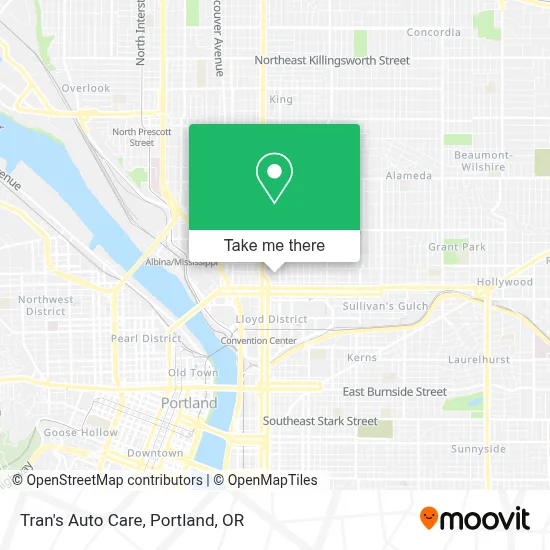 Tran's Auto Care map