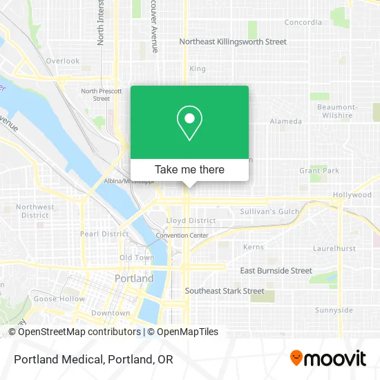 Portland Medical map
