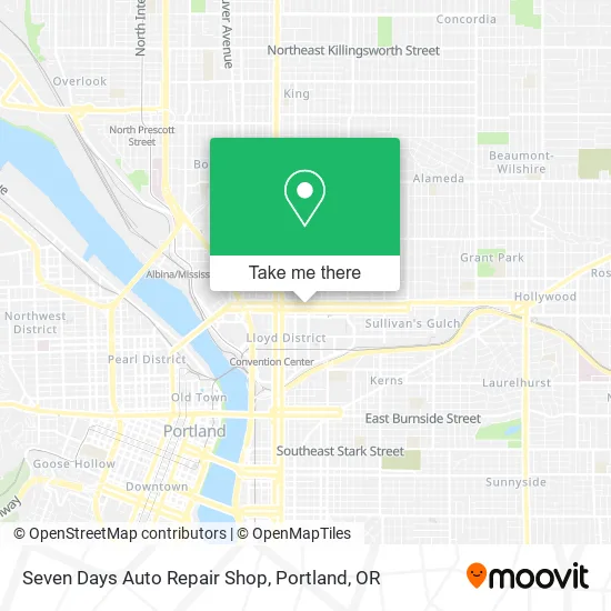 Seven Days Auto Repair Shop map