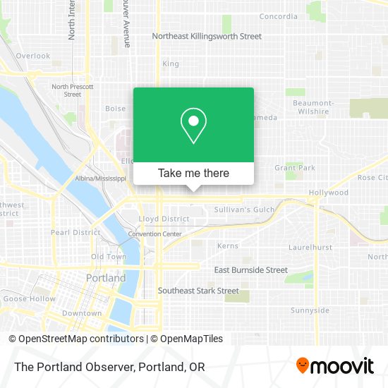 The Portland Observer map