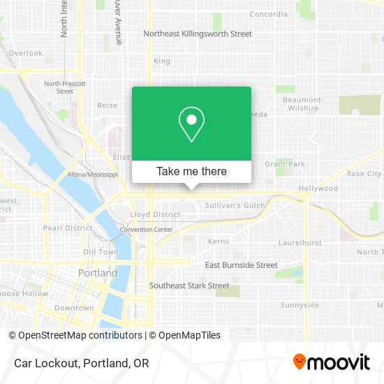 Car Lockout map