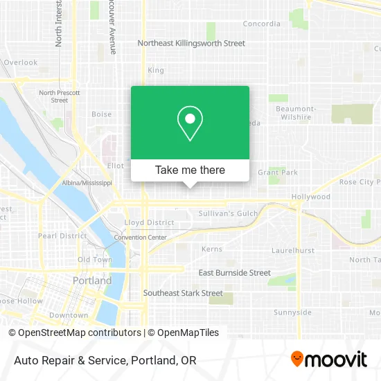 Auto Repair & Service map