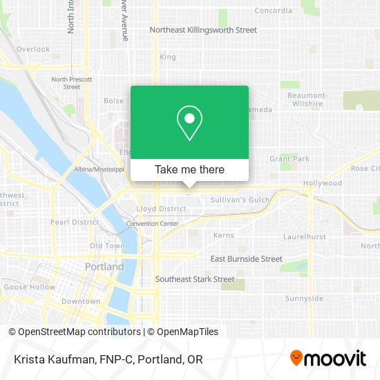 Krista Kaufman, FNP-C map