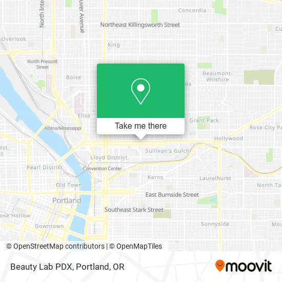 Beauty Lab PDX map