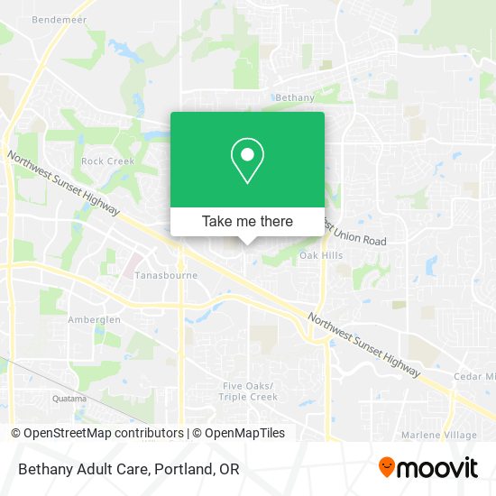 Mapa de Bethany Adult Care