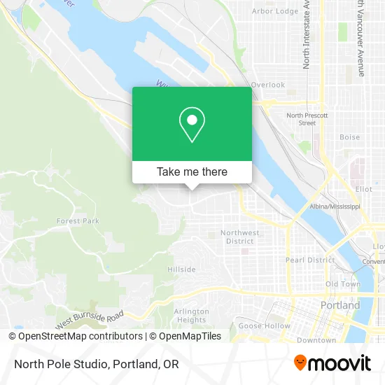 North Pole Studio map