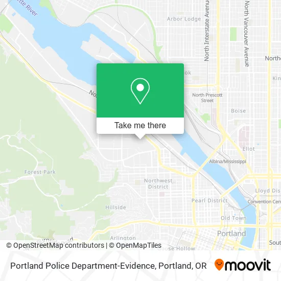 Portland Police Department-Evidence map