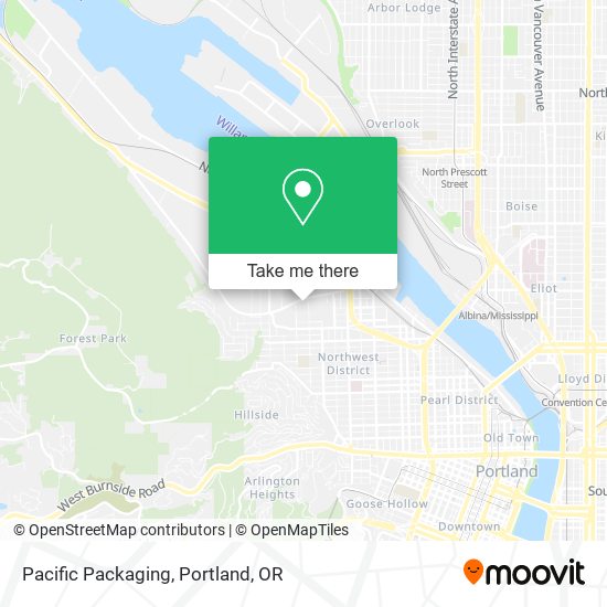 Mapa de Pacific Packaging
