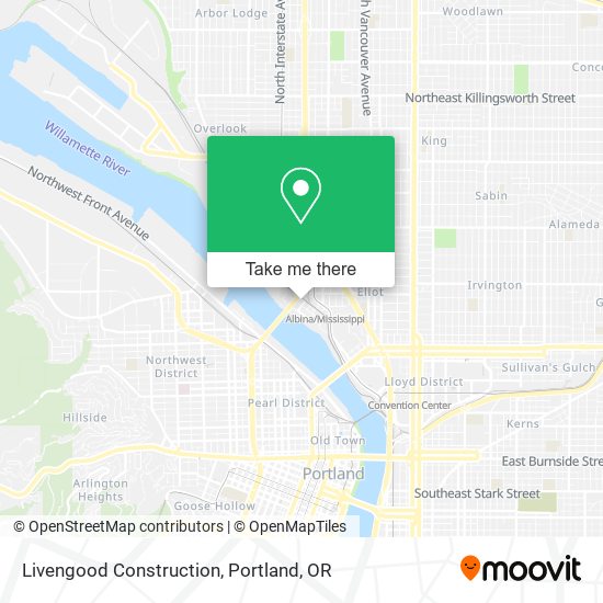 Livengood Construction map