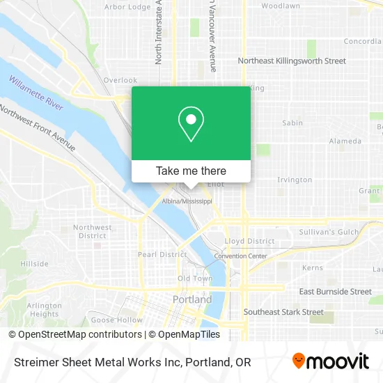 Streimer Sheet Metal Works Inc map