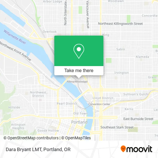 Dara Bryant LMT map