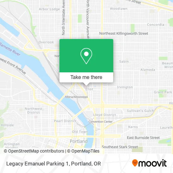 Legacy Emanuel Parking 1 map