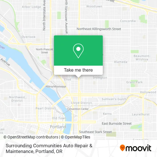 Surrounding Communities Auto Repair & Maintenance map