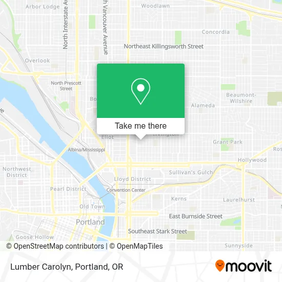 Lumber Carolyn map