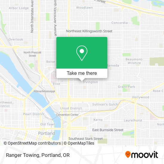 Mapa de Ranger Towing