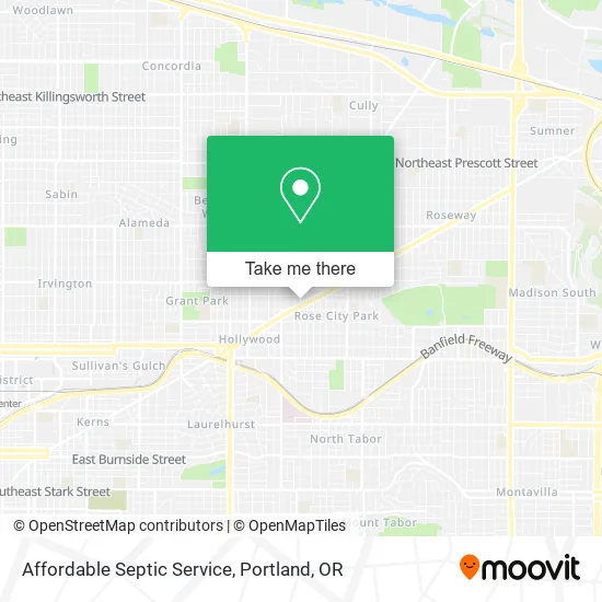 Affordable Septic Service map