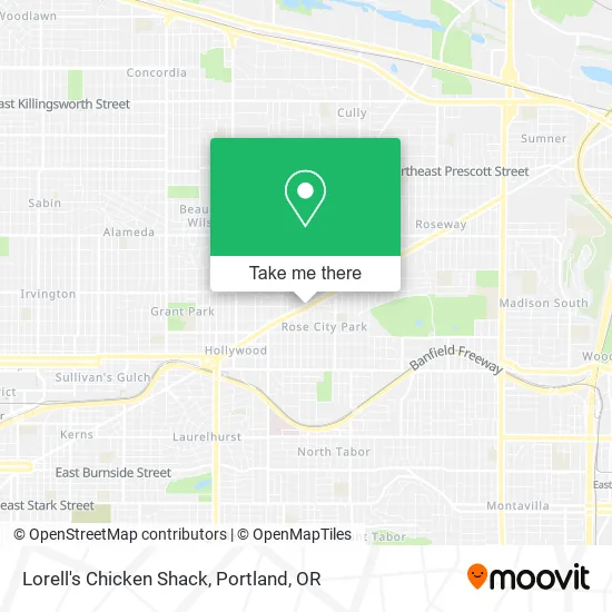 Lorell's Chicken Shack map