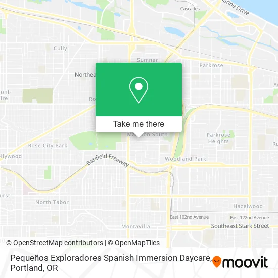 Mapa de Pequeños Exploradores Spanish Immersion Daycare